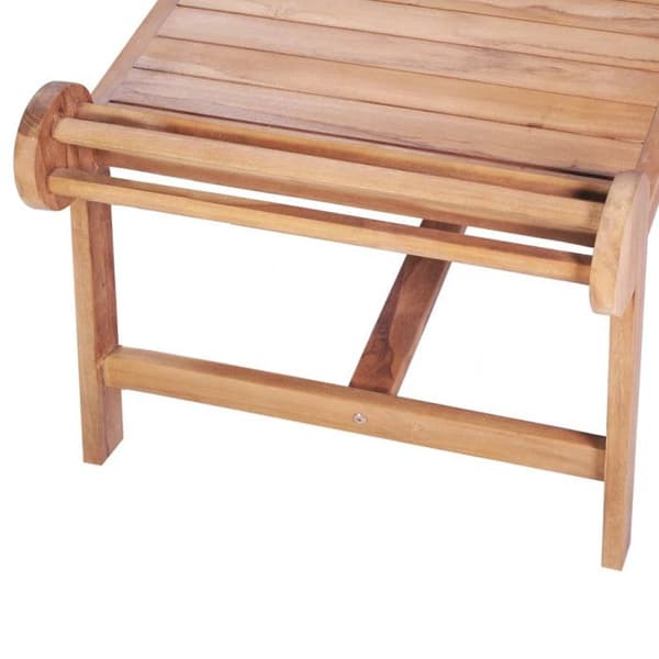 vidaXL Soffbord 100x50x45 cm Massiv teak