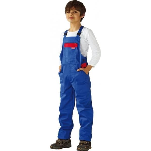 Barn overall - PLANAM - 122/128 - 100% bomull - Röd - 290 g/m²