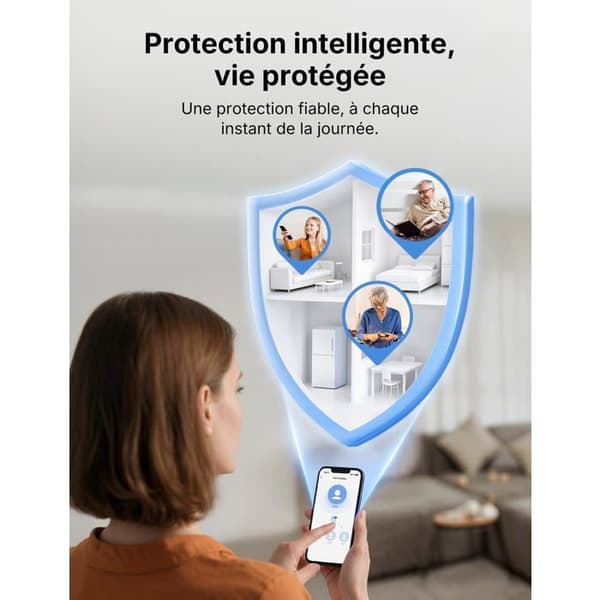 X-Sense XS01-M Wi-Fi Interconnected Röksensor Set av 6