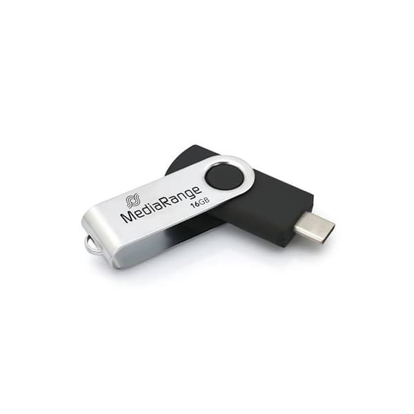 USB-minne - MediaRange - MR1951 - 16 Go - USB 3.2 Gen 1 - Rotationslock