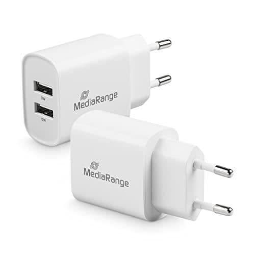 Mobilladdare - MEDIA RANGE - MRMA114 - Inomhus - Vit - Elektrisk skydd