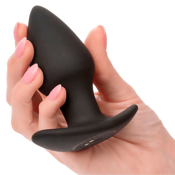 CALEXOTICS - CALEXOTICS - ROCK BOTTOM PLUG ANAL PARFAIT 10 VIBRATIONS SILIKON SVART