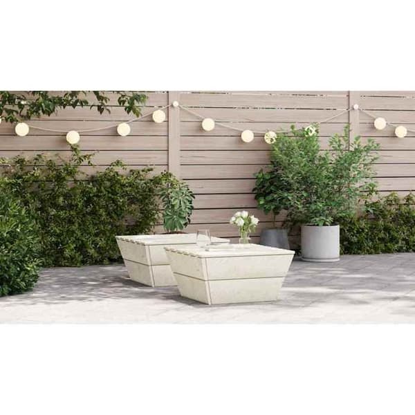 vidaXL Trädgårdsbord 2 st 60x60x30 cm Impregnerat granträ