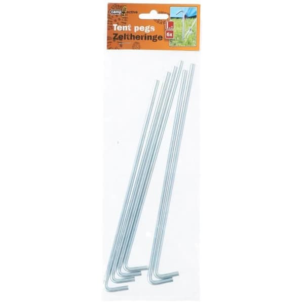 Set med 6 tältpinnar 23 cm