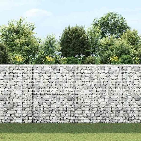 vidaXL Gabionhögar 3 st 30x30x100 cm Järn