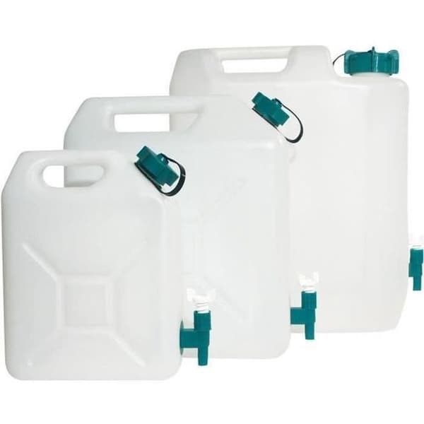 Extra stark jerryburk med rent vattenkran 35 liter