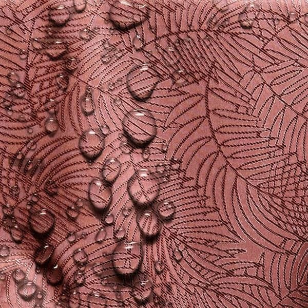 Bordduk - Gaia - 140x280 cm - Pressad växt rosa - Fläckavvisande polyester
