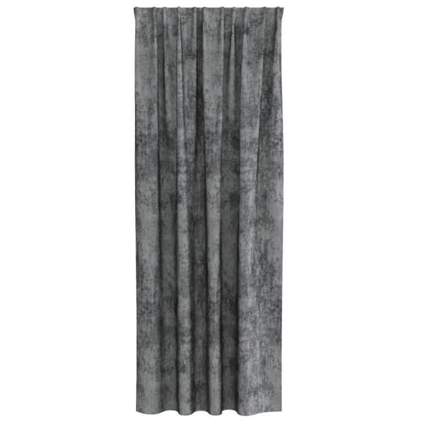 Gardiner 2 st med öglor Grå 245x140 cm