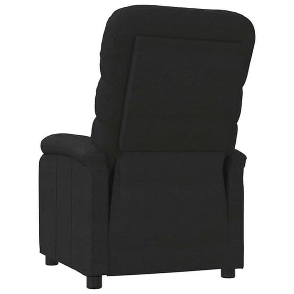 Svart tyg recliner