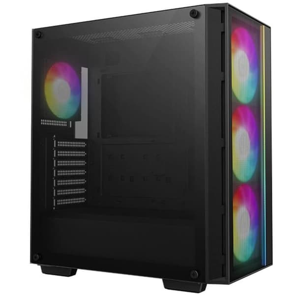 PC-chassi - DEEPCOOL - MATREXX 55 V4 Mesh C - Mellanstor - ATX - Härdat glas - Mesh-front - ARGB - Svart