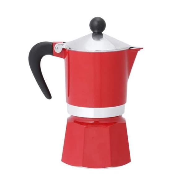 Espressomaskin - Bialetti - 4962 - Aluminium - Röd - 3 koppar