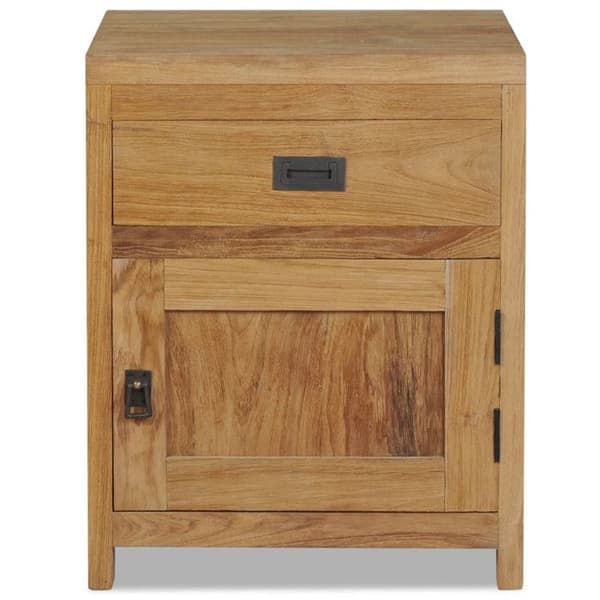 vidaXL Solid Teak Sängbord 40x30x50 cm 244484