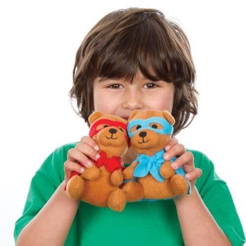 Teddy Bear - BAKER ROSS - 4-pack - Superhjältar - 13 cm - Unisex