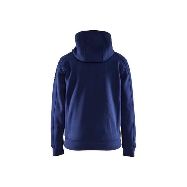 BLAKLADER zip hoodie - Herr - Marinblå - Lätt oversized passform med mjuk velourfoder