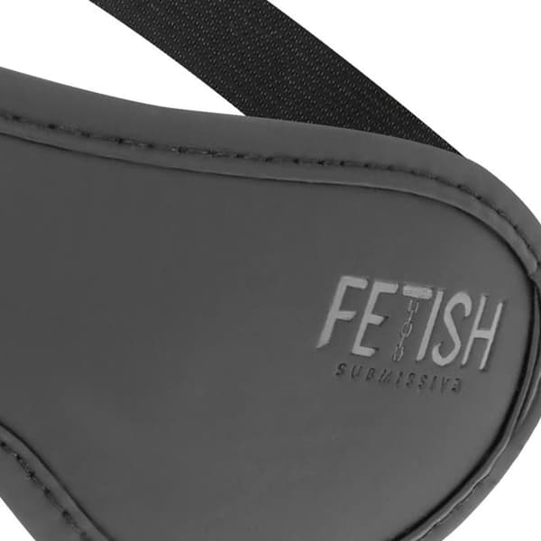FETISH UNDERDANIG - VEGANSK LÄDERMASK II MED NOPRÈNE INNERFODER -