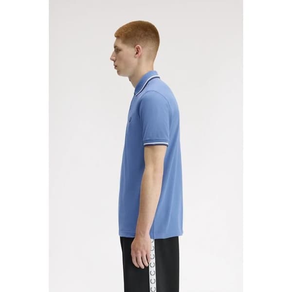 Fred Perry polo med dubbelrand