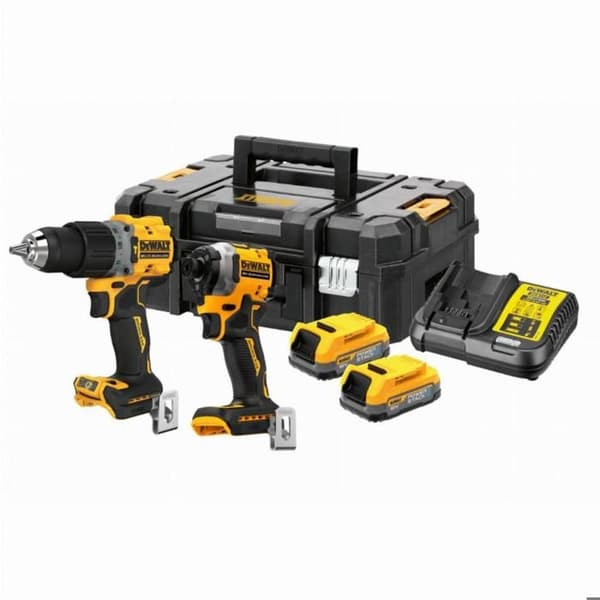 DeWALT Kit DCK2050E2T (DCD805 + DCF850 + 2 x 1,7 Ah Powerstack + DCB112 + TSTAK II)