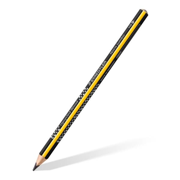 Färgpennor grafit jumbo triangulär - Staedtler - 119 - Stift HB - Ask med 12 - Ergonomisk