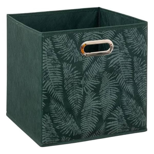 Tygkorg 31x31cm grön med mönster "Mix 'n Modul"