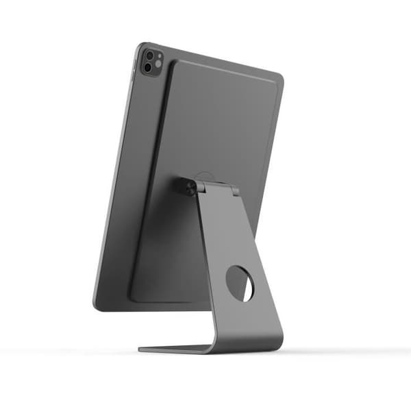 Magnetiskt stöd i aluminium FIXED Frame för Apple iPad Pro 12,9" (2018-2020-2021), rymdgrå