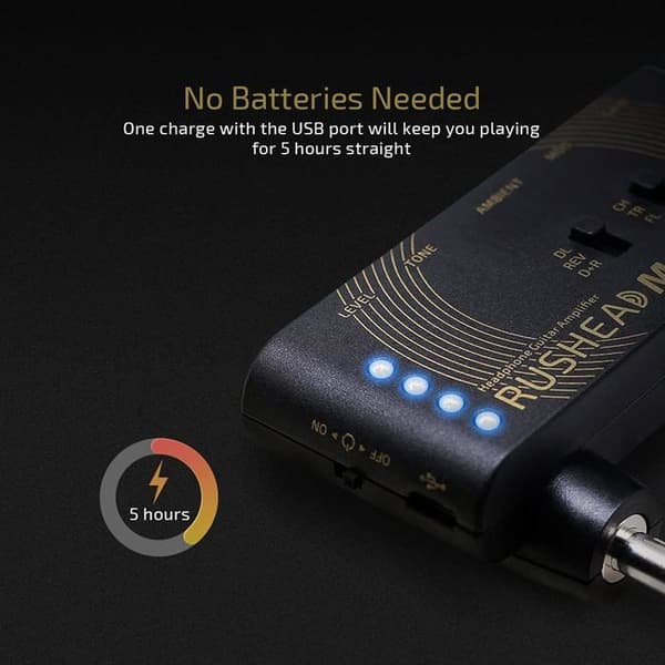 Ampli Portable - VALETON - Rushead Max - USB-laddningsbar - Multi-effekter - Autonomi 5h