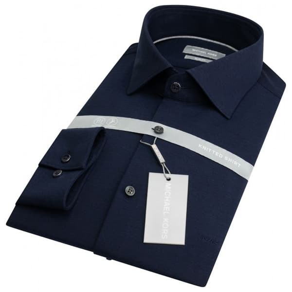 Slim piqué skjorta Michael Kors Solid