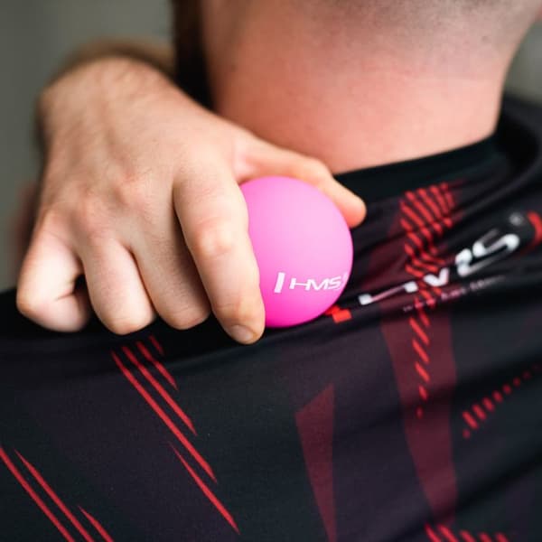 Siliconmassageboll - HMS - BLC01 - Rosa - Diameter 65 mm - Medelhårdhet - Punktmassage