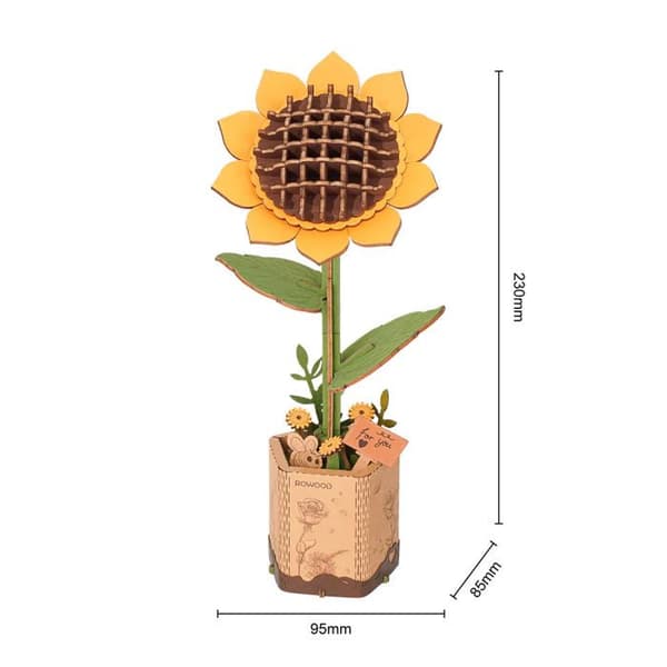 Träblomma Hantverk: Solrosen
