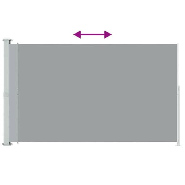 Sidotält - vidaXL - 220x300 cm - Grå - 100% polyester - UV-beständig