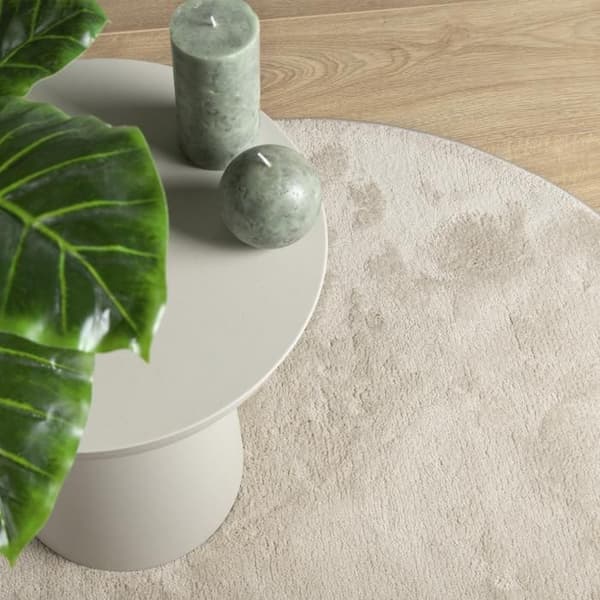 Beige Matta 100x200 cm Polyester Antiskid