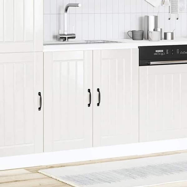 vidaXL Handfatsskåp Lucca vit högblank träkomposit 853689