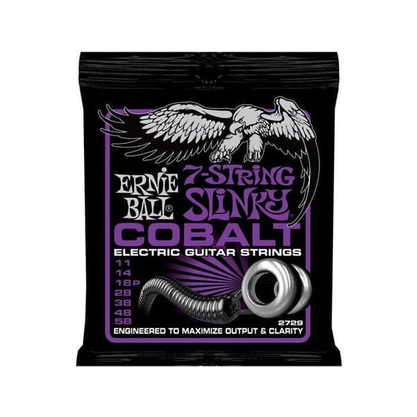 Ernie Ball 2729 CORDAR COBALT SLINKY 11-58 Gitarrsträngar