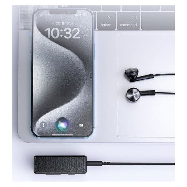 Fiio hörlursförstärkare, BTR11 bärbar DAC-förstärkare med Bluetooth, vit