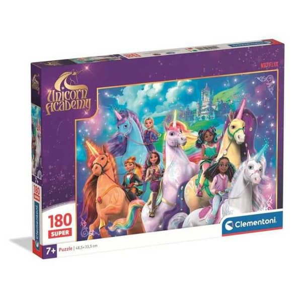 Pussel Clementoni Super Unicorn Academy 180 bitar