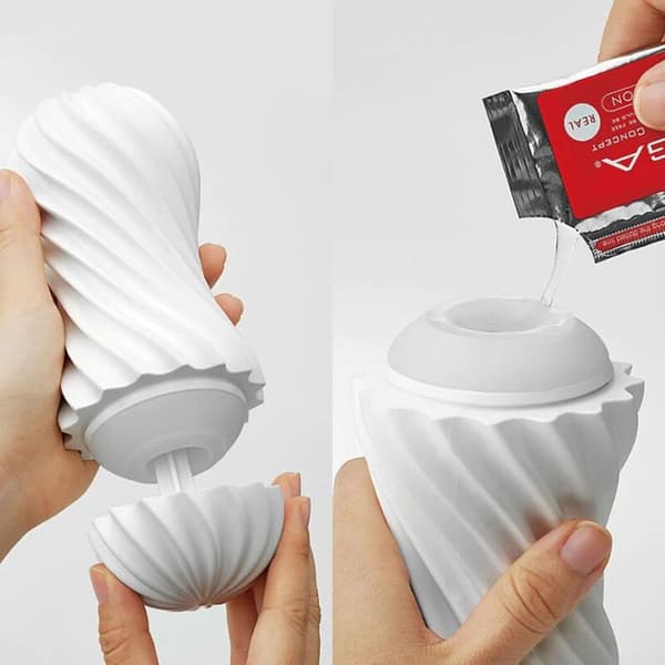 Masturbator - Tenga - Flex Fizzy - Grön - Tyst - Flexibel