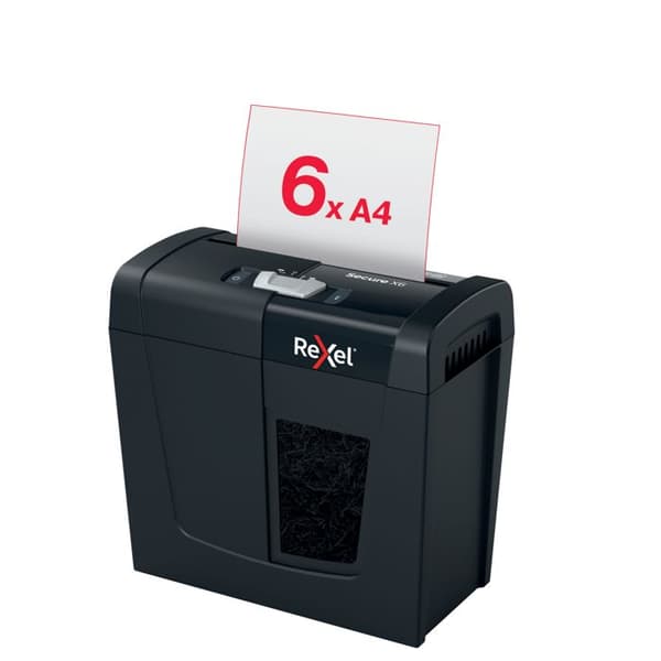Rexel Secure X10 pappersförstörare i tvärsnitt