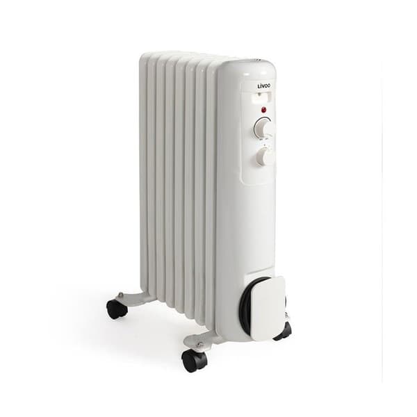 Oljebad radiator 2000 W - Livoo - DOM502W - Vit