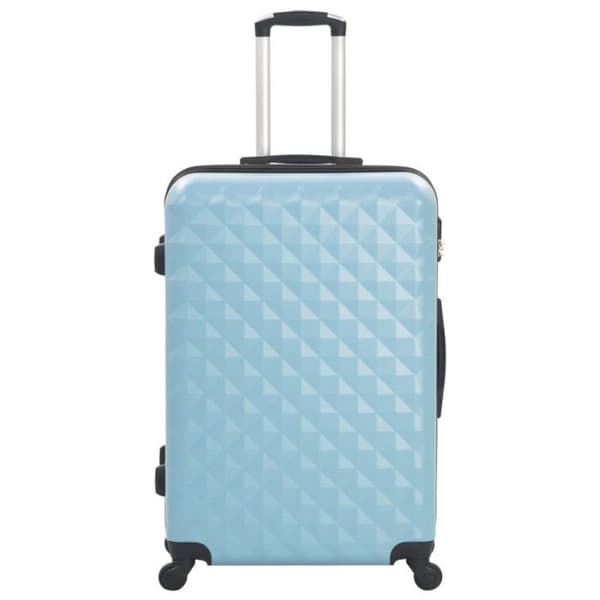 vidaXL Hardside resväska 3 st Blå ABS 91889