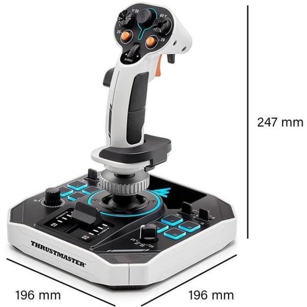 Joysticks spatial - THRUSTMASTER - Sol-R 1 Flightstick - 44 knappar - Teknologi H.E.A.R.T. 16 bitar - Ambidextrös med bas