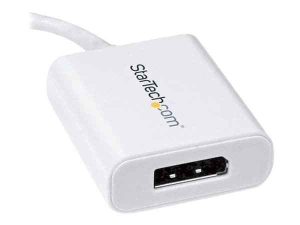 USB-C till DisplayPort videoadapter - STARTECH - 4K 60 Hz - Vit - Kompakt och lätt