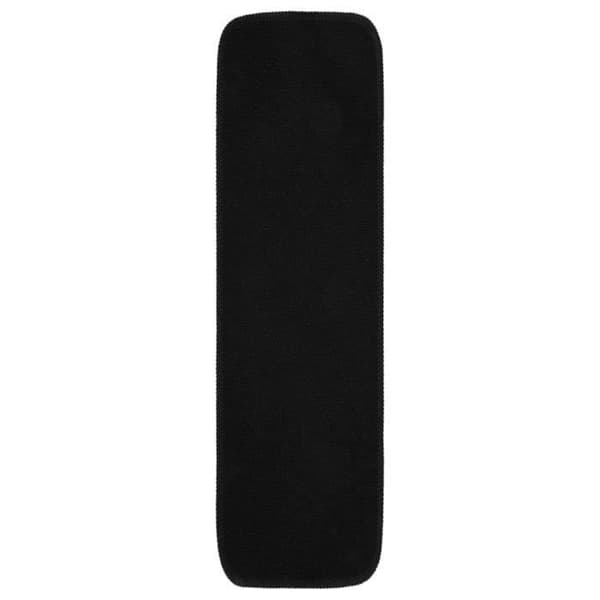 vidaXL Halkfria trappsteg 15st 75x20cm Svart rektangulär