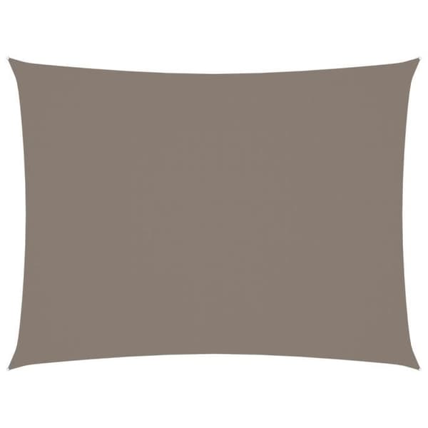 vidaXL Parasol Sail Oxford Tyg Rektangulär 2x3,5 m Taupe