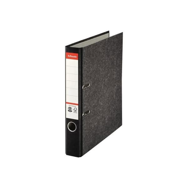 Släppa per platt - Esselte - A4 - 50 mm - Svart - 350 sidor - Marmorpapper