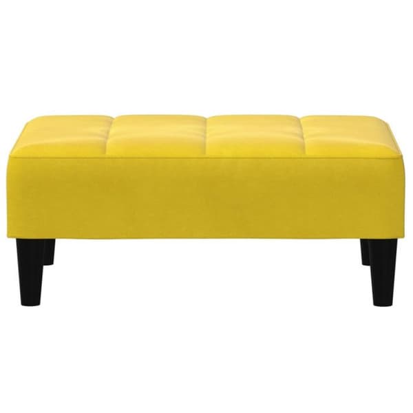 Repose pied gul 77x55x31 cm sammet