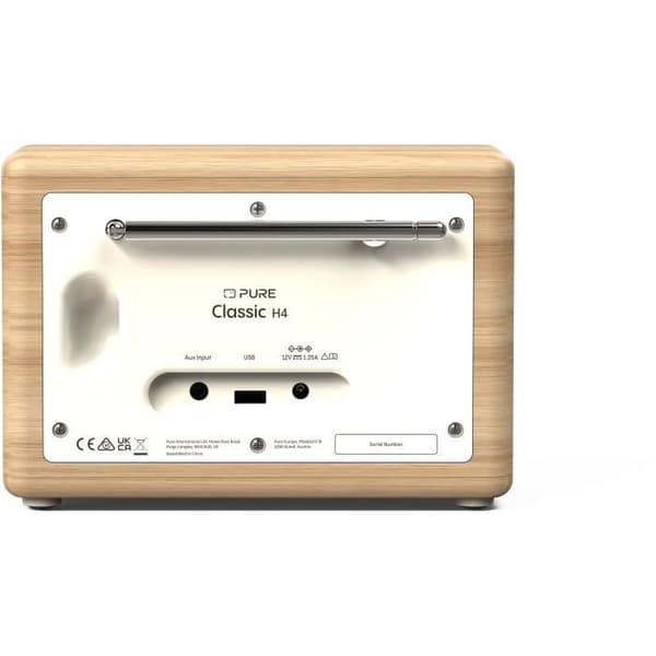 Digitalradio - PURE - Classic H4 - Bomull Vit/Ek
