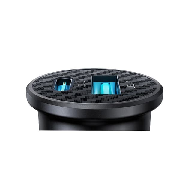 Mini bil laddare 15 W USB-A/USB-C - Svart