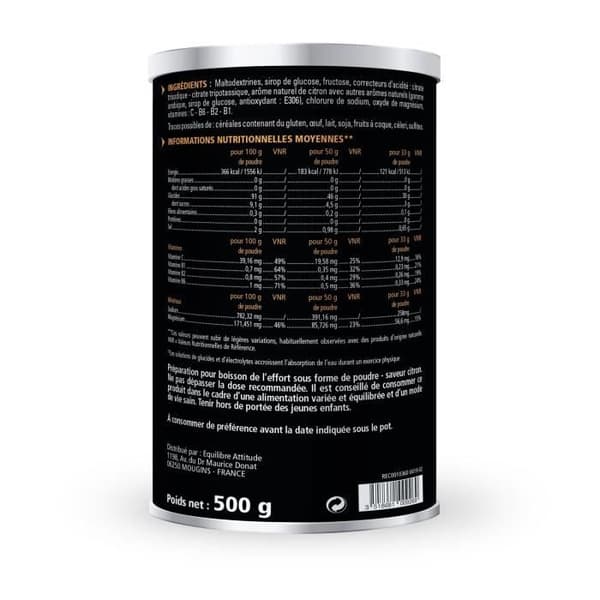 Eafit Energidryck +3H Citronsmak 500g