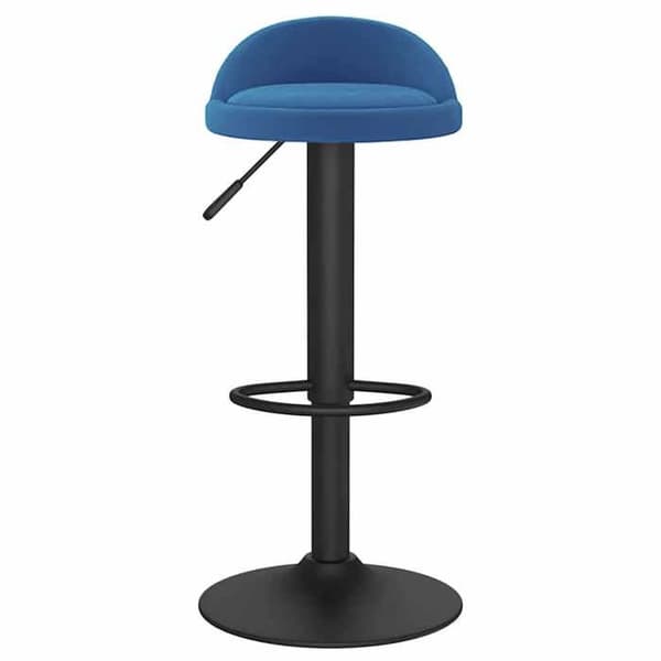 vidaXL Barstol Blå Sammet
