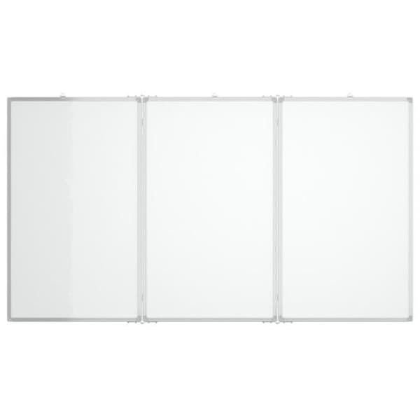Magnetisk vikbar whiteboard - VIDAXL - 150x80 cm - Aluminium - 3 paneler - Vikbar