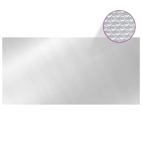 Pool Cover - vidaXL - 450x220 cm - Silver - PE - Rectangular